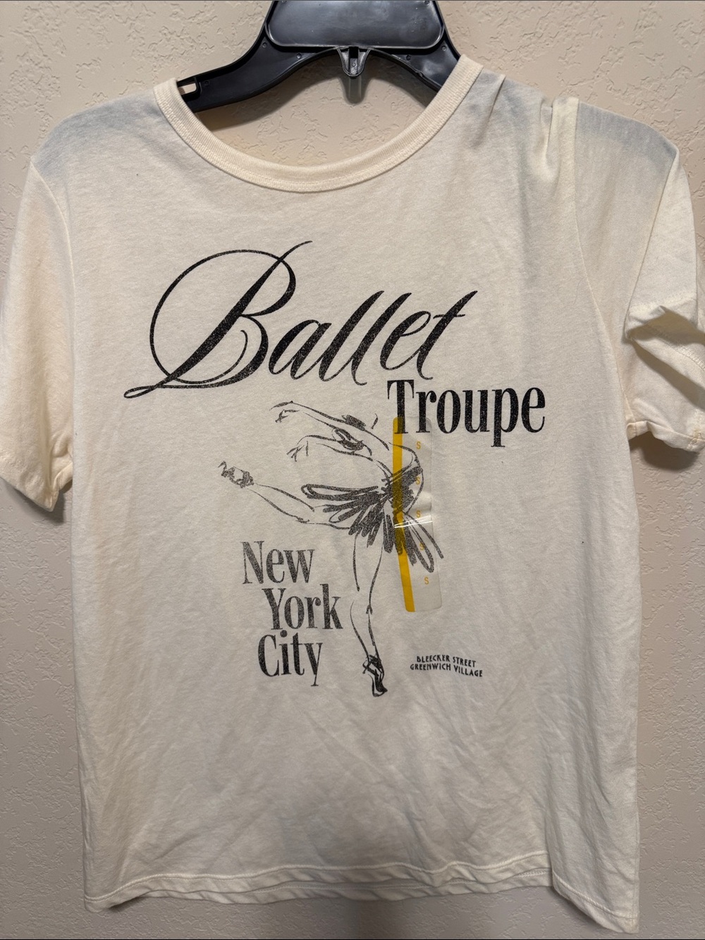 Zoe + Liv Cream Ballet Troupe New York City Short Sleeve Tee